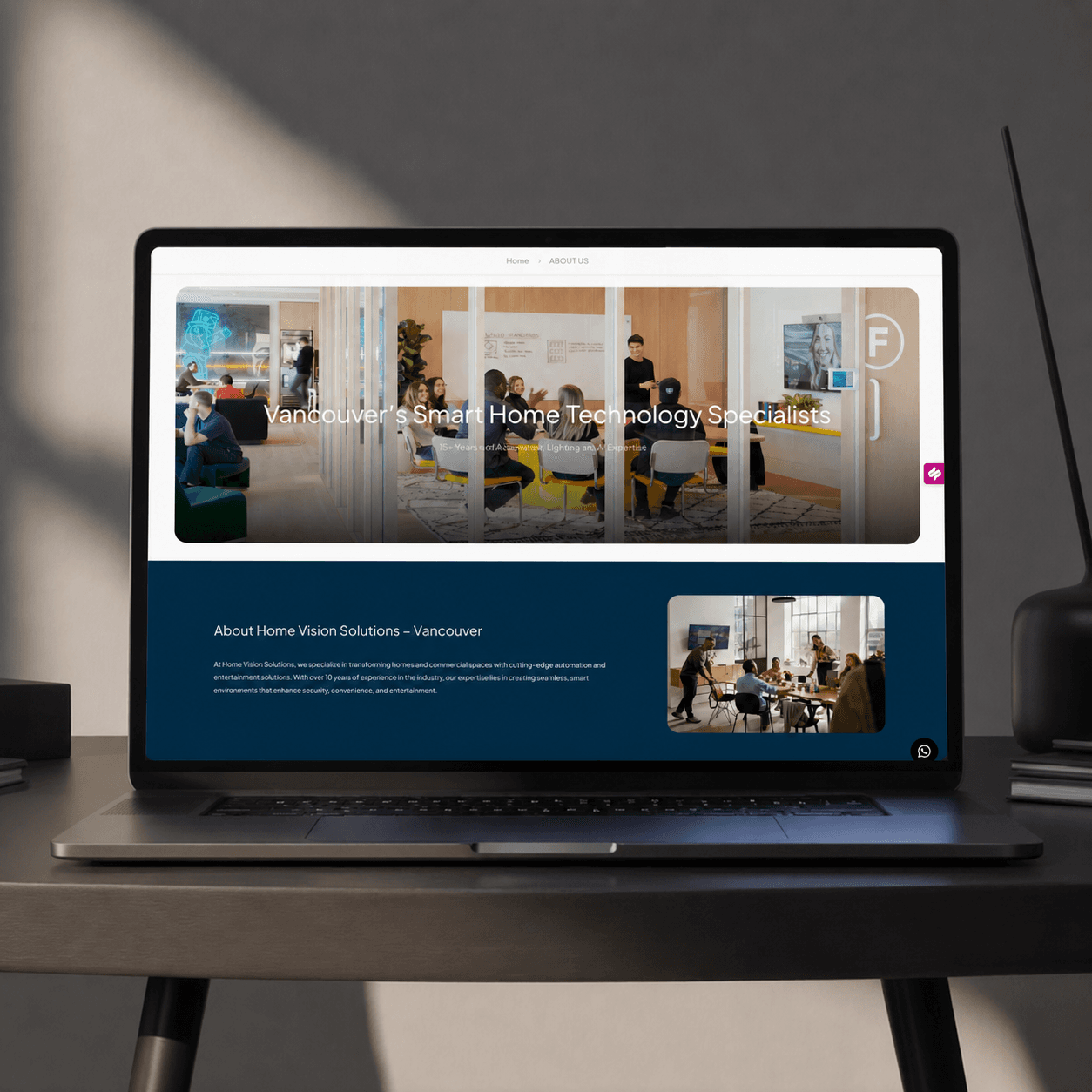Home Vision Solutions website preview
