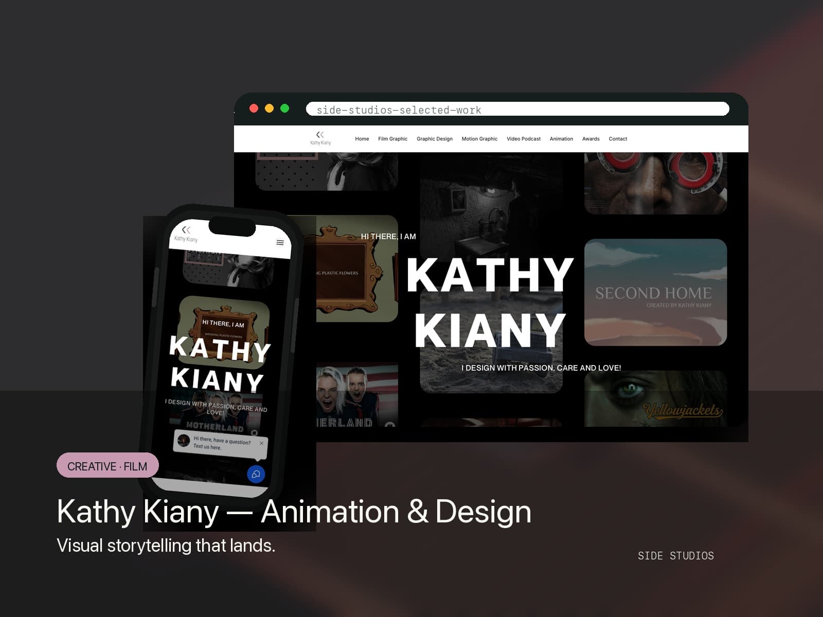 Kathy Kiany - Animation & Design website preview