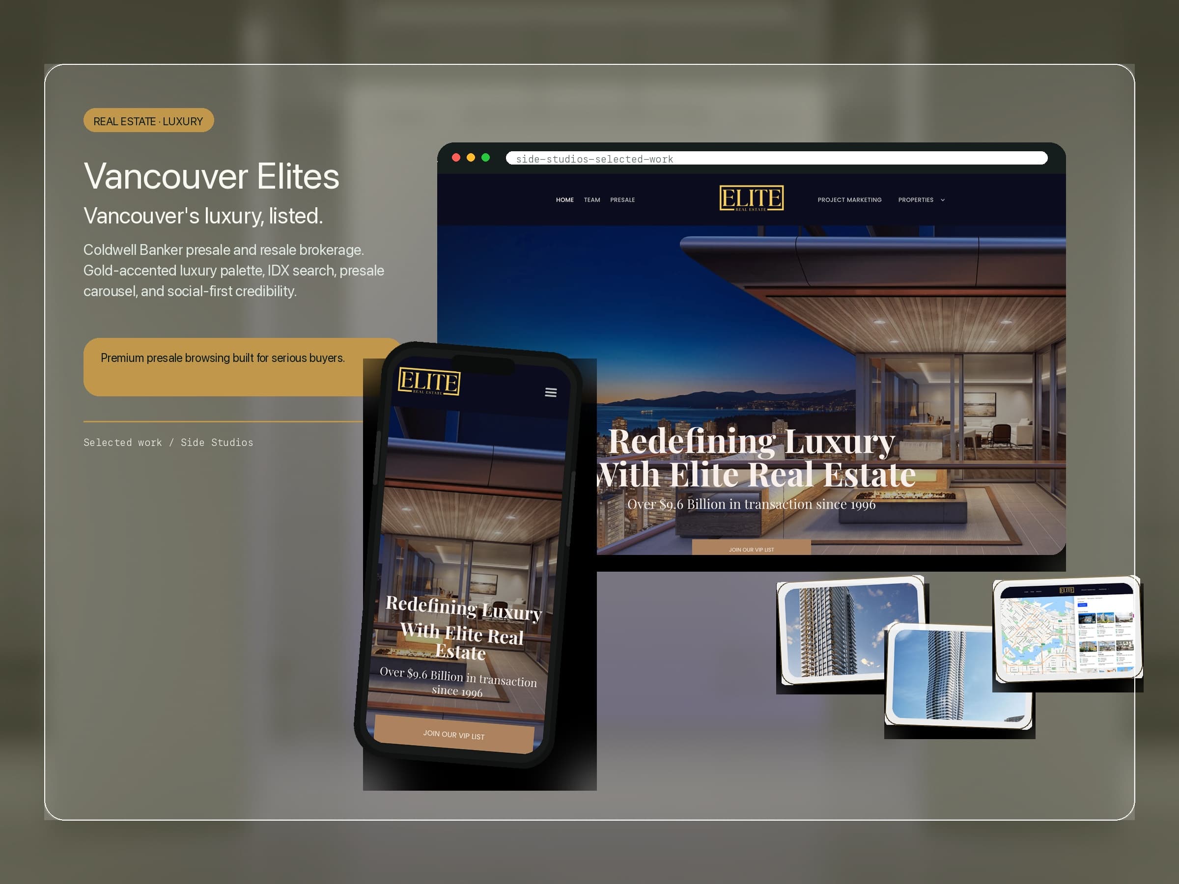 Vancouver Elites website case study cover
