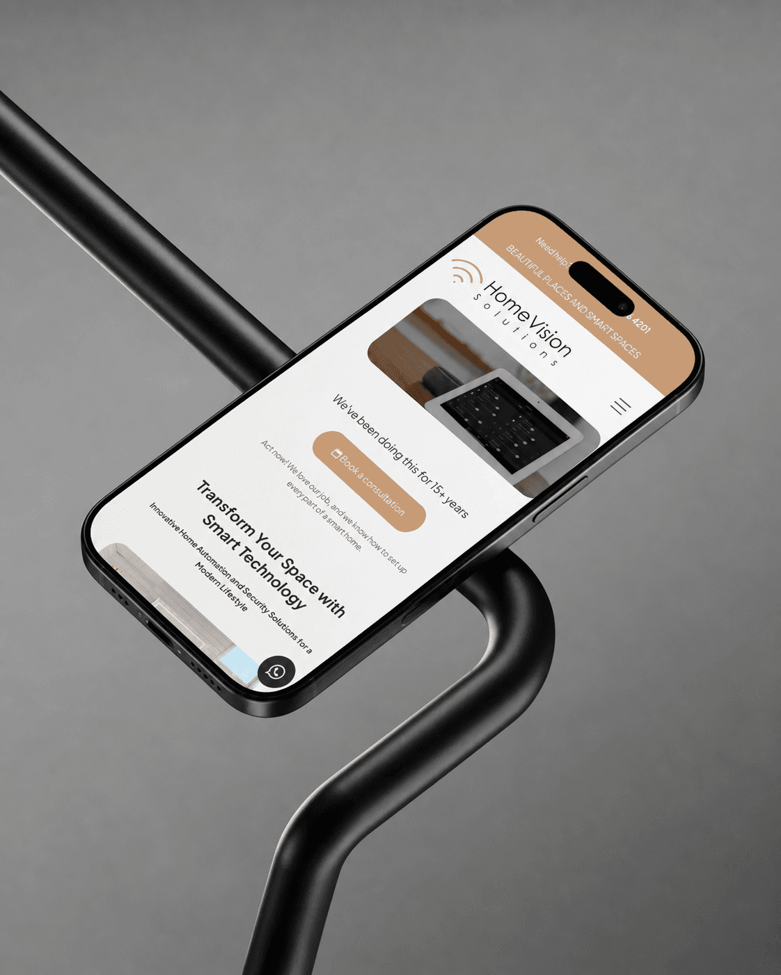 Home Vision Solutions mobile website preview