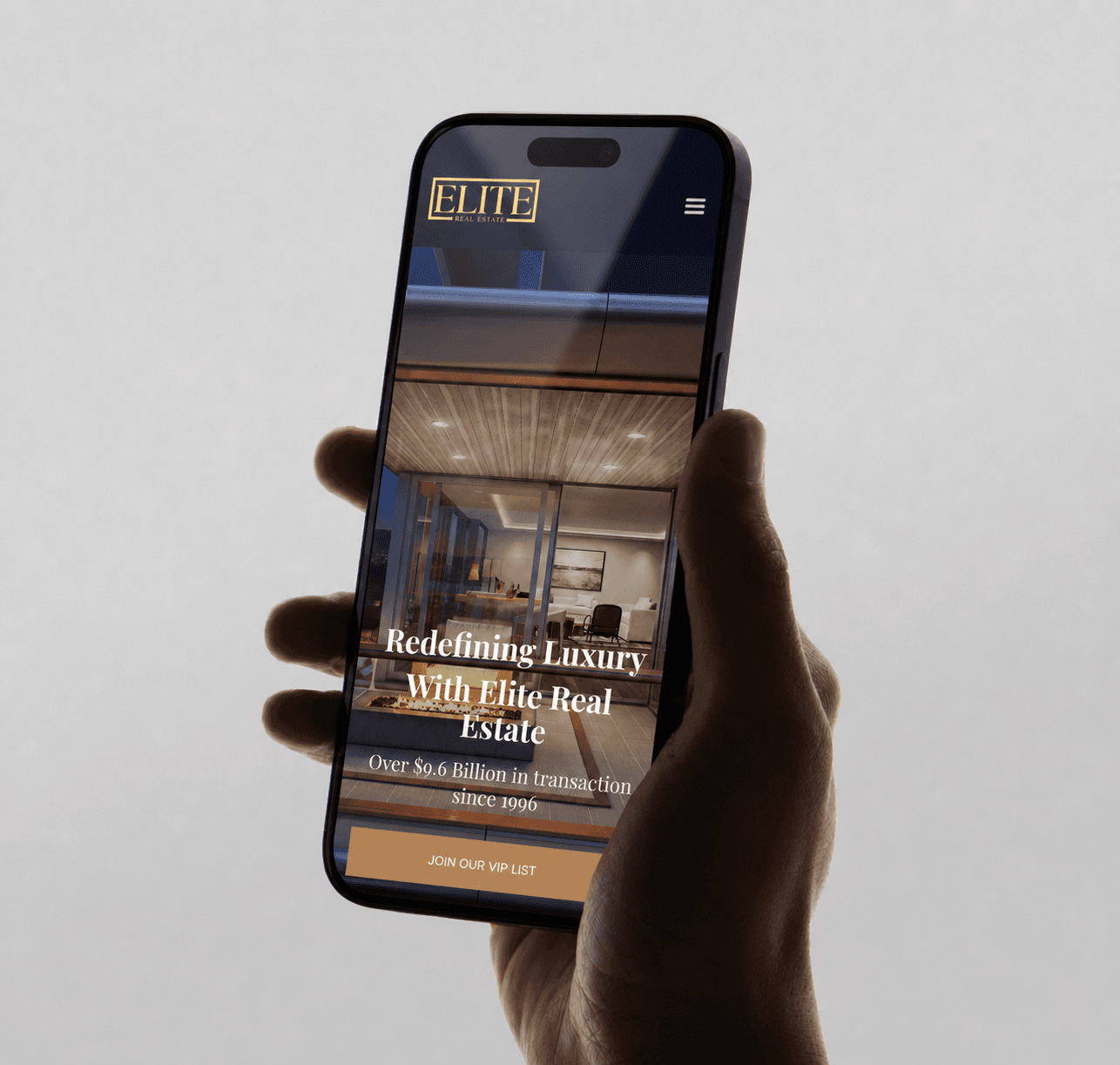Vancouver Elites mobile website preview