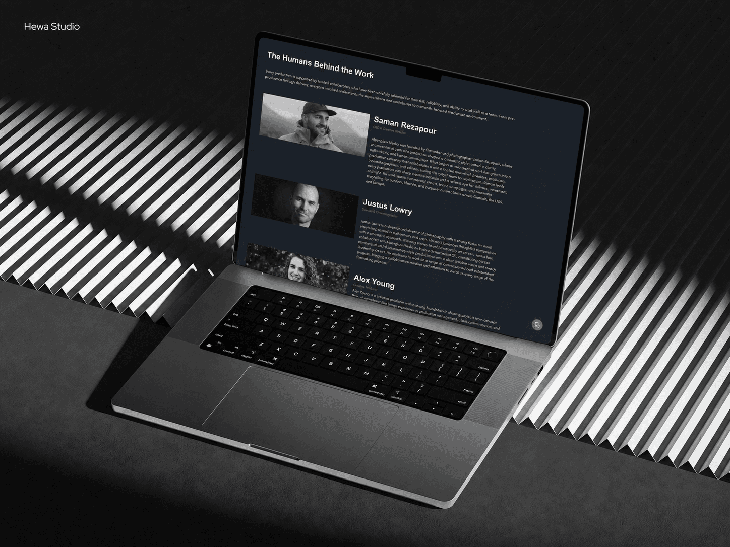 Alpenglow Media desktop website preview