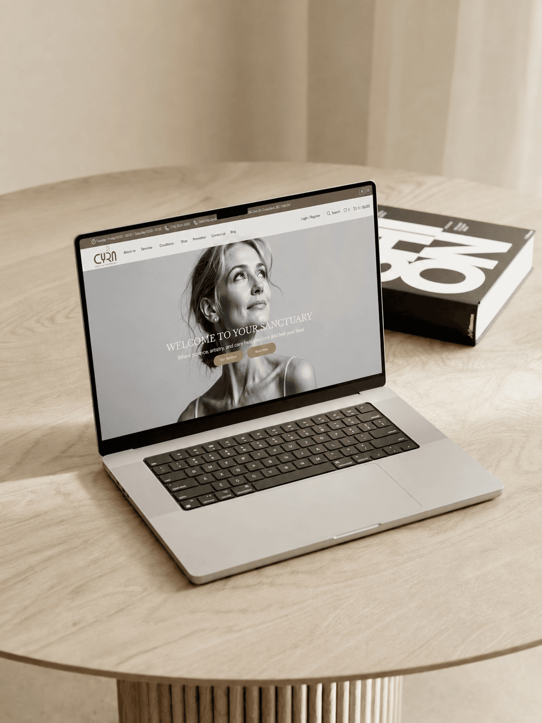 Cyra Beauty - Medical Aesthetics desktop website preview