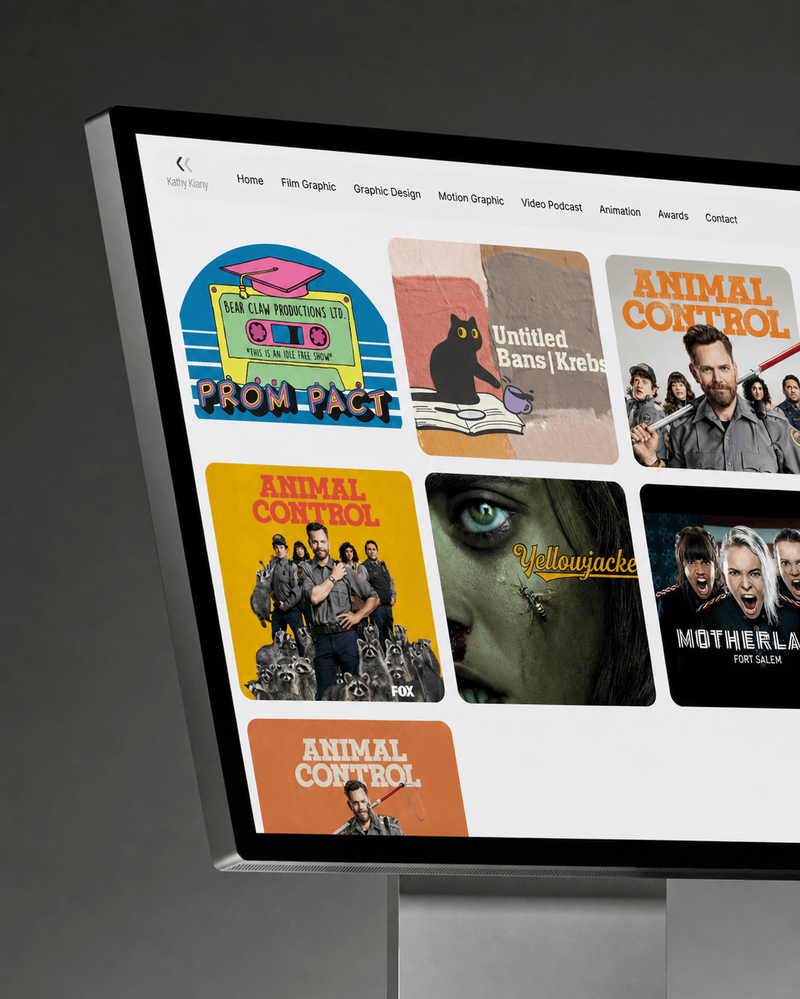 Kathy Kiany - Animation & Design desktop website preview
